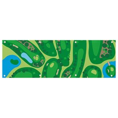 Golf Course Par Green Banner And Sign 9  X 3 