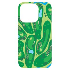 Golf Course Par Green Iphone 14 Pro Black Uv Print Case by Loisa77