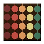 Pattern Circle Retro Design Tile Coaster Front