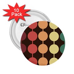 Pattern Circle Retro Design 2 25  Buttons (10 Pack)  by Loisa77