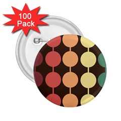 Pattern Circle Retro Design 2 25  Buttons (100 Pack) 