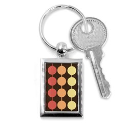 Pattern Circle Retro Design Key Chain (rectangle) by Loisa77