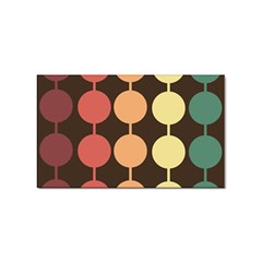 Pattern Circle Retro Design Sticker (rectangular) by Loisa77