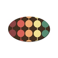 Pattern Circle Retro Design Sticker Oval (100 Pack) by Loisa77