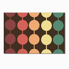 Pattern Circle Retro Design Postcard 4 x 6  (pkg Of 10) by Loisa77