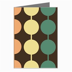 Pattern Circle Retro Design Greeting Card by Loisa77