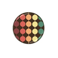 Pattern Circle Retro Design Hat Clip Ball Marker (4 Pack) by Loisa77