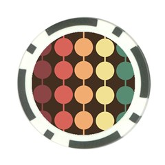 Pattern Circle Retro Design Poker Chip Card Guard by Loisa77