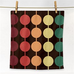 Pattern Circle Retro Design Face Towel