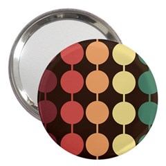 Pattern Circle Retro Design 3  Handbag Mirrors by Loisa77