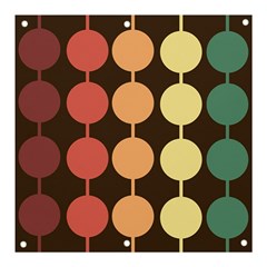 Pattern Circle Retro Design Banner And Sign 3  X 3  by Loisa77