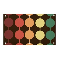 Pattern Circle Retro Design Banner And Sign 5  X 3  by Loisa77