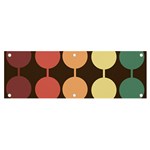 Pattern Circle Retro Design Banner and Sign 6  x 2  Front