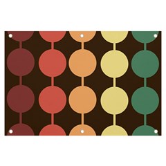 Pattern Circle Retro Design Banner And Sign 6  X 4  by Loisa77