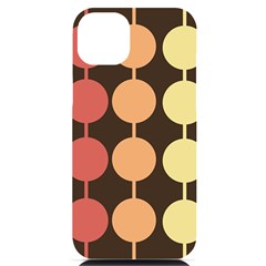 Pattern Circle Retro Design Iphone 14 Plus Black Uv Print Case by Loisa77