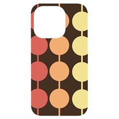 Pattern Circle Retro Design Iphone 14 Pro Black Uv Print Case