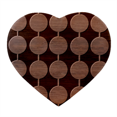 Pattern Circle Retro Design Heart Wood Jewelry Box by Loisa77