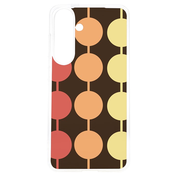 Pattern Circle Retro Design Samsung Galaxy S24 6.2 Inch TPU UV Case