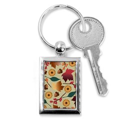 Autumn Leaves Autumn Colour Season Key Chain (rectangle) by Loisa77