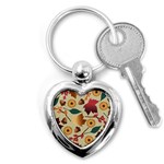 Autumn Leaves Autumn Colour Season Key Chain (Heart) Front