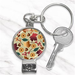 Autumn Leaves Autumn Colour Season Nail Clippers Key Chain by Loisa77