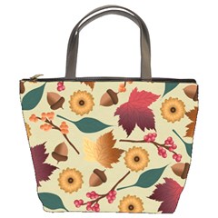 Autumn Leaves Autumn Colour Season Bucket Bag