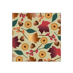 Autumn Leaves Autumn Colour Season Satin Bandana Scarf 22  X 22 