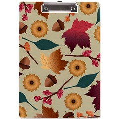 Autumn Leaves Autumn Colour Season A4 Acrylic Clipboard by Loisa77