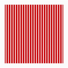 Strip Red White Pattern Medium Glasses Cloth by Loisa77