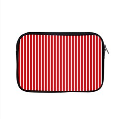 Strip Red White Pattern Apple Macbook Pro 15  Zipper Case by Loisa77