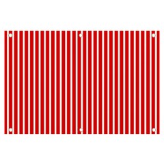 Strip Red White Pattern Banner And Sign 6  X 4  by Loisa77