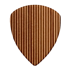 Strip Red White Pattern Wood Guitar Pick (set Of 10) by Loisa77