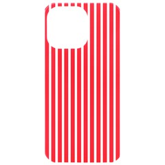 Strip Red White Pattern Iphone 15 Pro Max Black Uv Print Pc Hardshell Case by Loisa77