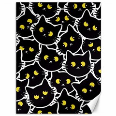 Cat Pattern Pet Drawing Eyes Canvas 36  X 48  by Loisa77