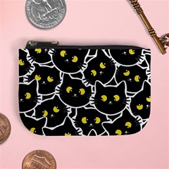 Cat Pattern Pet Drawing Eyes Mini Coin Purse by Loisa77