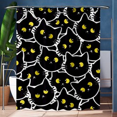 Cat Pattern Pet Drawing Eyes Shower Curtain 60  X 72  (medium)  by Loisa77