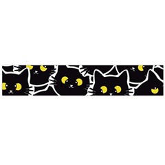 Cat Pattern Pet Drawing Eyes Large Premium Plush Fleece Scarf 