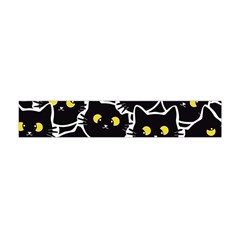 Cat Pattern Pet Drawing Eyes Premium Plush Fleece Scarf (mini) by Loisa77