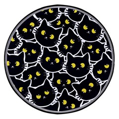 Cat Pattern Pet Drawing Eyes Wireless Fast Charger(black) by Loisa77