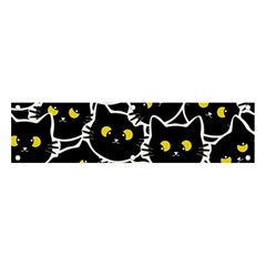 Cat Pattern Pet Drawing Eyes Banner And Sign 4  X 1  by Loisa77