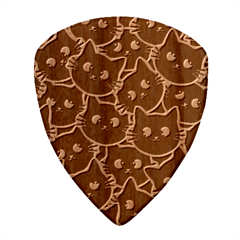 Cat Pattern Pet Drawing Eyes Wood Guitar Pick (set Of 10) by Loisa77