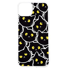 Cat Pattern Pet Drawing Eyes Iphone 15 Tpu Uv Print Case by Loisa77