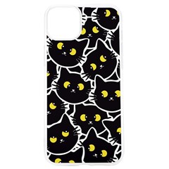 Cat Pattern Pet Drawing Eyes Iphone 15 Pro Tpu Uv Print Case by Loisa77