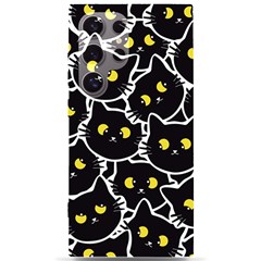 Cat Pattern Pet Drawing Eyes Samsung Galaxy S24 Ultra 6 9 Inch Black Tpu Uv Case by Loisa77