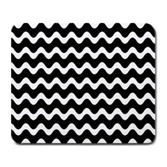 Wave Pattern Wavy Halftone Large Mousepad by Loisa77