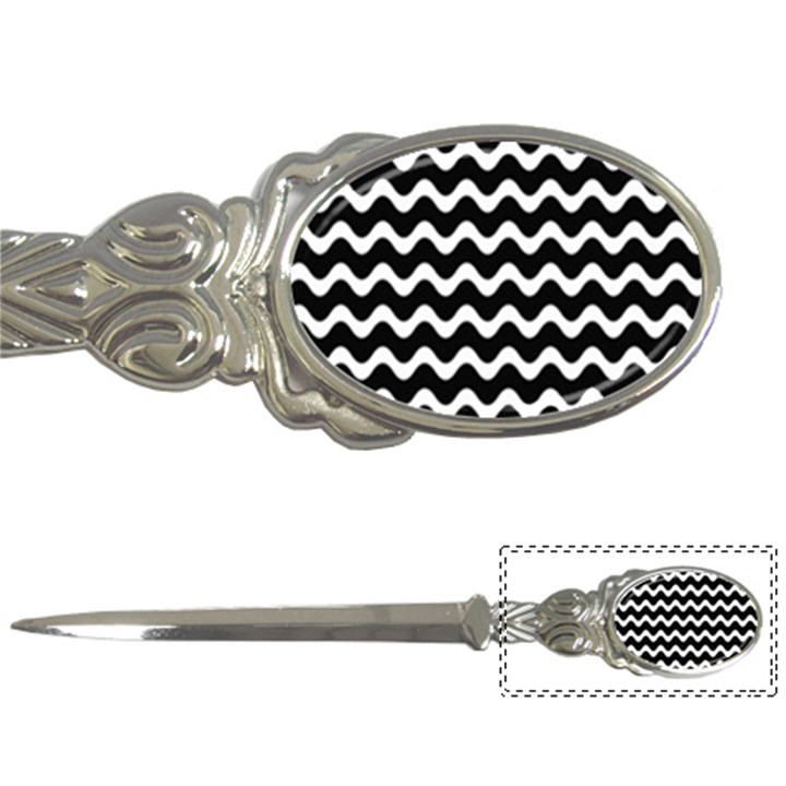 Wave Pattern Wavy Halftone Letter Opener