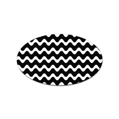 Wave Pattern Wavy Halftone Sticker Oval (100 Pack) by Loisa77