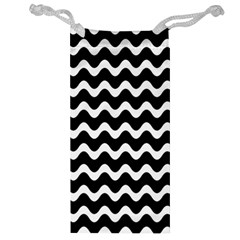 Wave Pattern Wavy Halftone Jewelry Bag