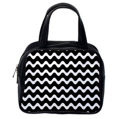 Wave Pattern Wavy Halftone Classic Handbag (one Side) by Loisa77