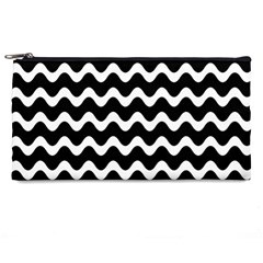 Wave Pattern Wavy Halftone Pencil Case by Loisa77